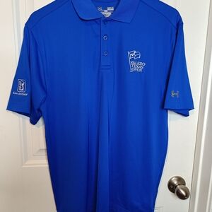 Embroidered Under Armour San Antonio Valero Texas Open TPC Blue Heatgear Medium